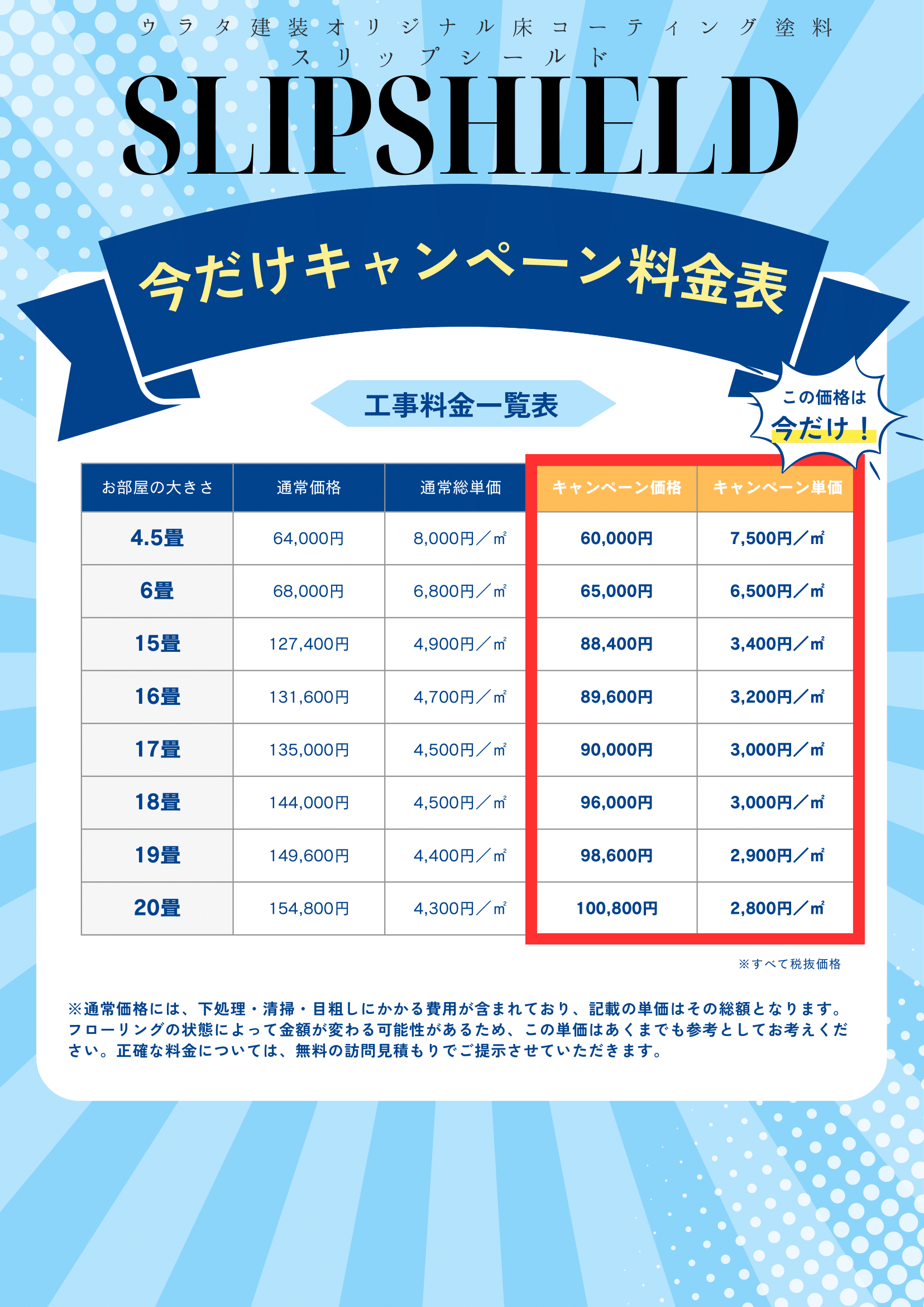 価格表